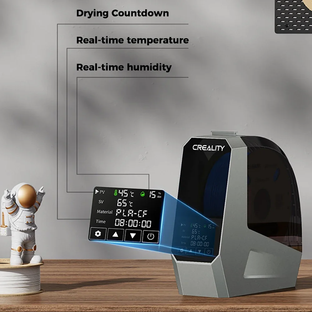 Creality 3D Space Pi 필라멘트 건조기 박스 플러스 업그레이드된 필라멘트 보관 탈수기 조절 가능한 온도 45 ℃ -70 ℃   가열 0-48시간