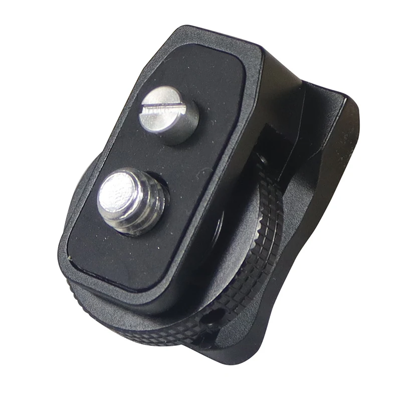 FEICHAO Aluminum Cold Shoe Mount Adapter Base with 1/4" Screw for DSLR Camera Cage Flash Light Microphone Bracket Photo Vlogging