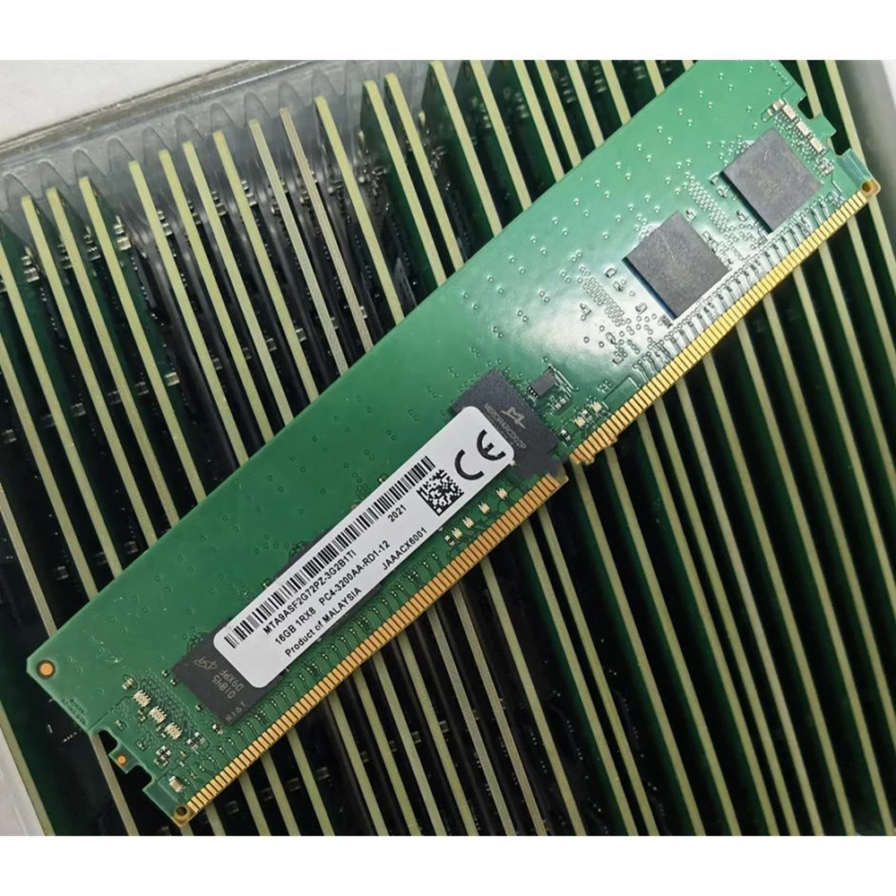 1PCS Server Memory For MT RAM 16G 16GB 1RX8 DDR4 3200 PC4-3200AA-R REG MTA9ASF2G72PZ-3G2B1 5 1PCS Server Memory For MT RAM 16G 16GB 1RX8 DDR4 3200 PC4-3200AA-R REG MTA9ASF2G72PZ-3G2B1 - Image 3