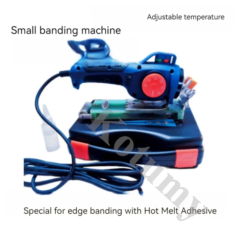 220V Woodworking Portable Edge Banding Machine Adjustable Temperature Wood PVC Manual Edge Bander For Self-adhesive Banding