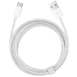 Premium USB - C Nylon Braided Fast Charging Cable with CarPlay Support - 1m (USB A to USB C Cable)