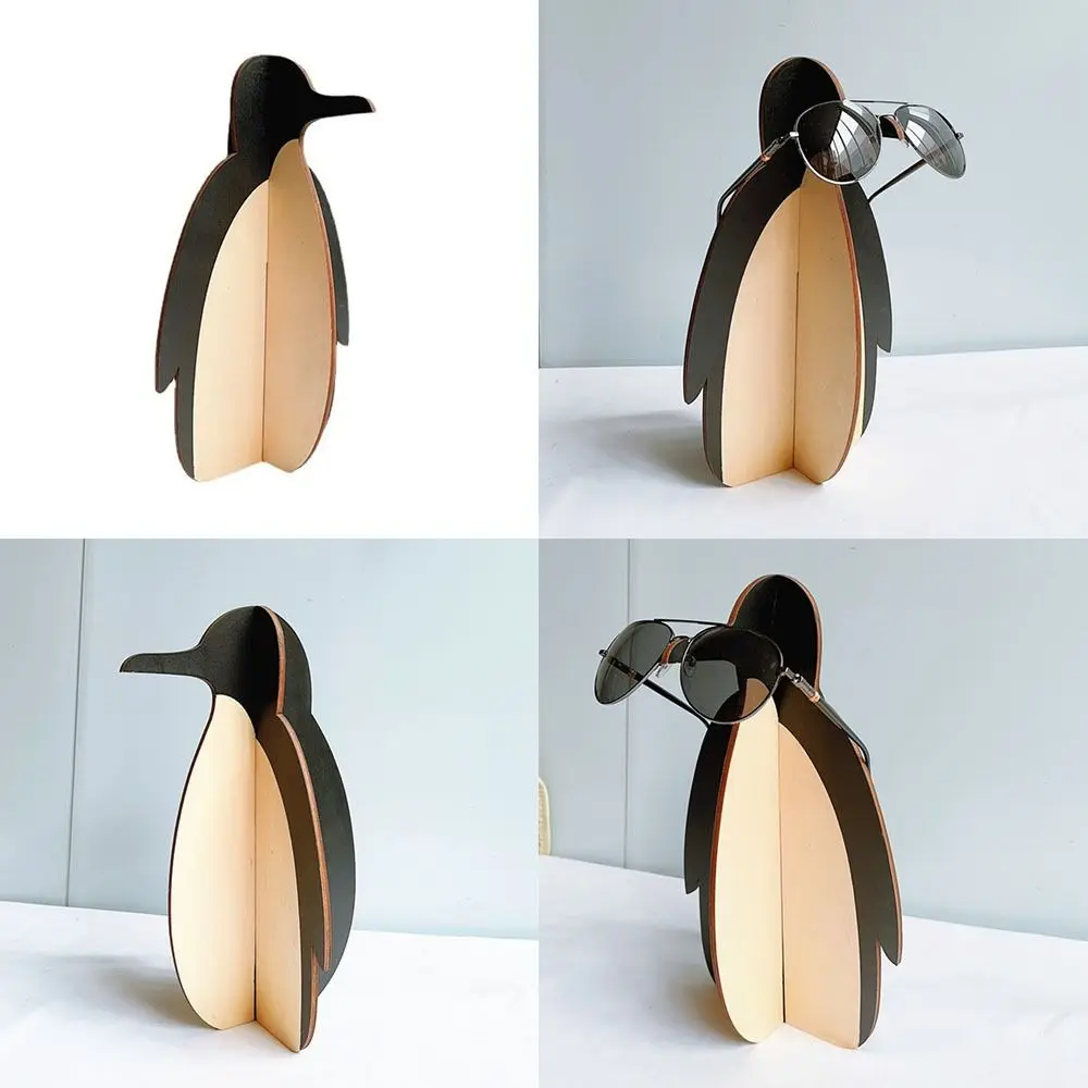 

Декоративная креативная витрина, стойка для демонстрации очков в виде пингвина, стеллаж для очков в виде животного, деревянная подставка для солнцезащитных очков
