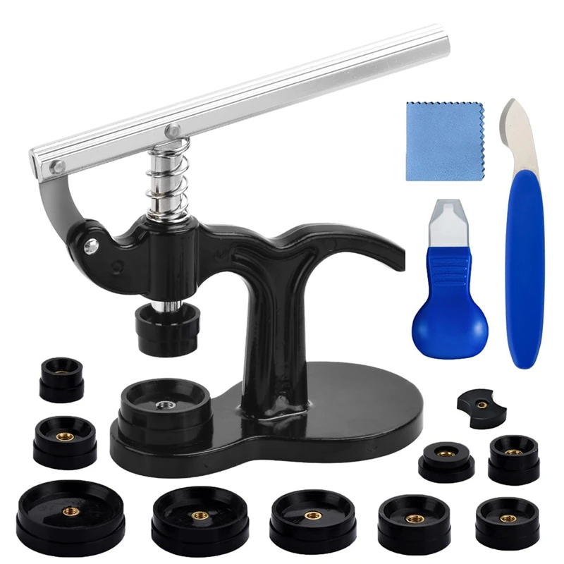 

16Pcs Watch Repair Press Tool Set Watch Repair Set Kit Watch Case Open Pry Case Closer For Battery Replacement