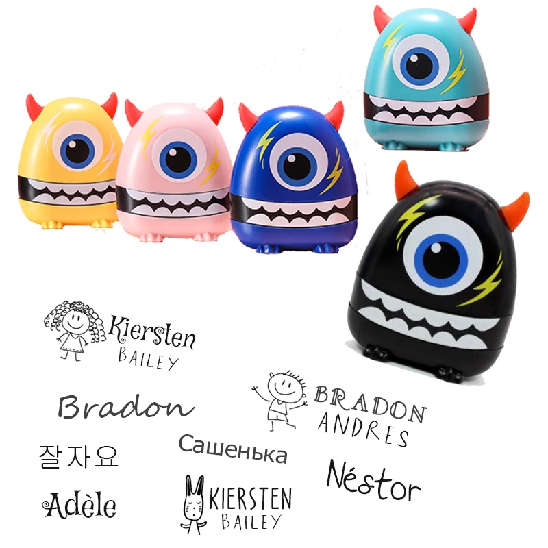 

clothing Name stamp Custom Student's Name Stamp Kindergarten Clothes personalized logo writing Sticker opening season Stamps