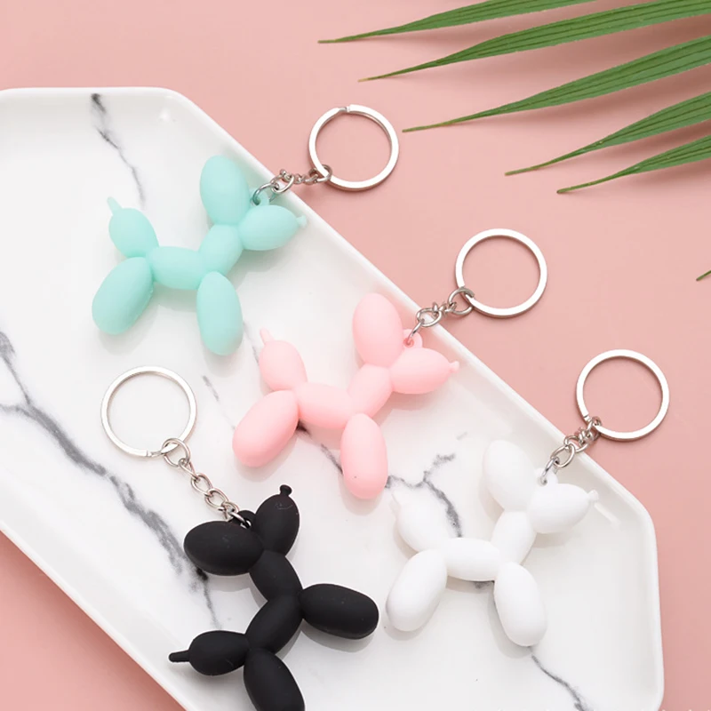 Semplice Palloncino Cane Bambola Portachiavi Creativo Robot Cane Tridimensionale Bambola Borsa Pendente Bambola Macchina Regalo