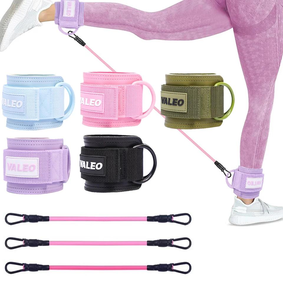 Ankle Straps Set 1Pcs Ankle Straps Set Foot Support Cuff Unisex Yoga Pilates Resistance Bands With Ankle Padd Weight Leg Training Brace