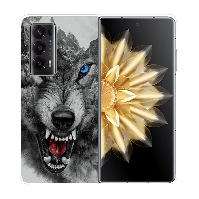 Durable Clear Hard Shell Phone Case - Shockproof & Foldable Design