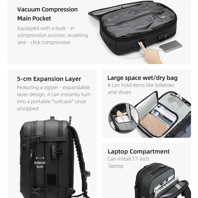 ブラックバックパック エアバック Airback ブラックバックパック エアバック Airback 真空圧縮機能があなた