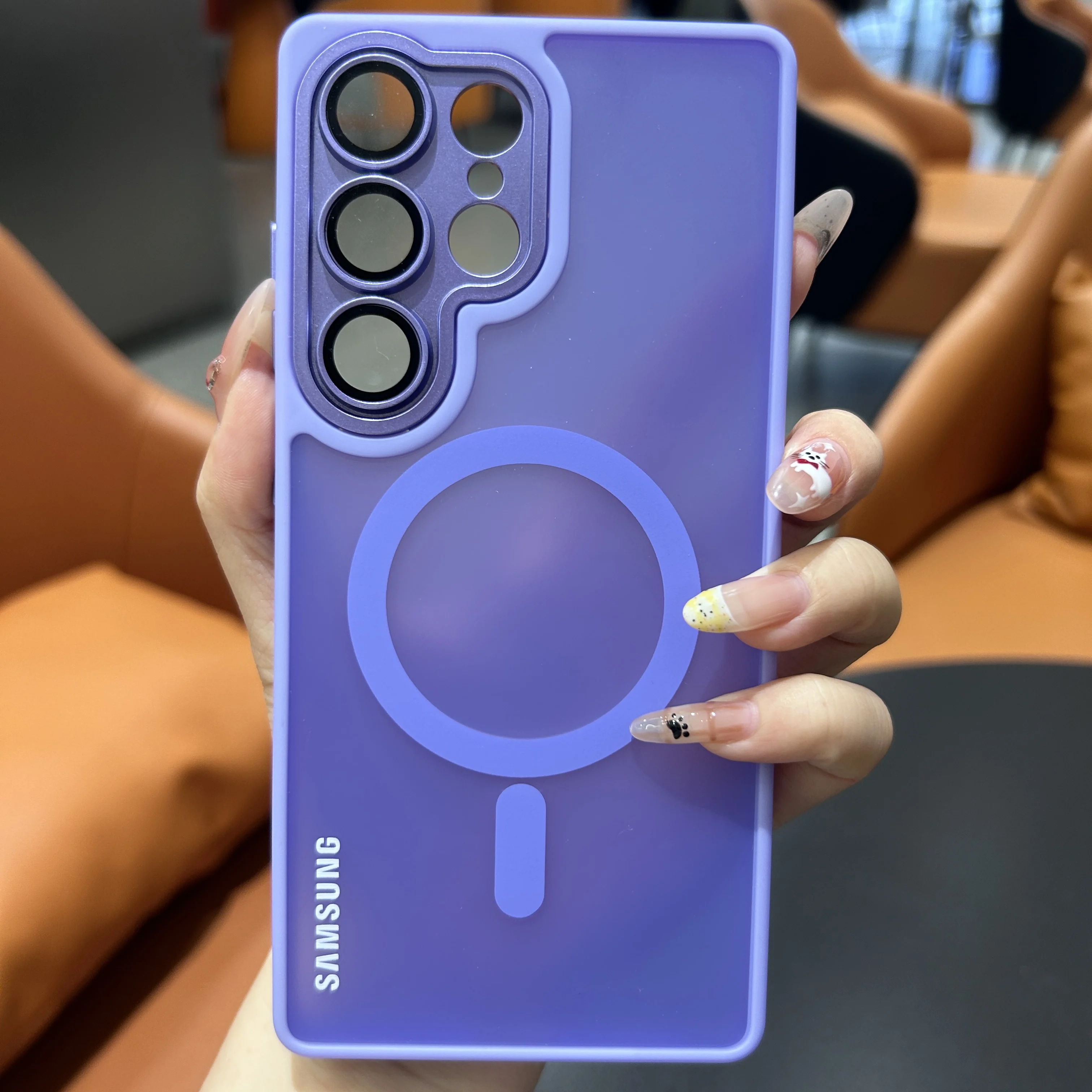 Translucent Magnetic Frosted Case with Lens Protection