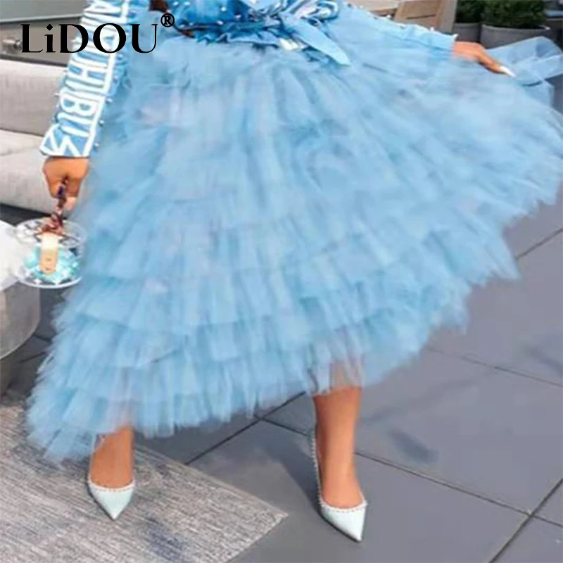 Рисунок 3 - Юбка женская сетчатая однотонная с оборками