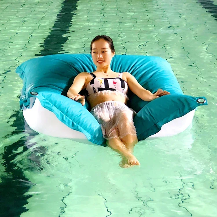 Summer Pool Bean Bag Popular Outdoor Beach Bean Bag Large Waterproof Floating Lazy Sofa