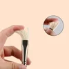 Single-support Paint Brush Flat-headed Pig Bristle Hair Water Gouache Oil Painting Pen Long Rod Art Students Color Art Supplies 4