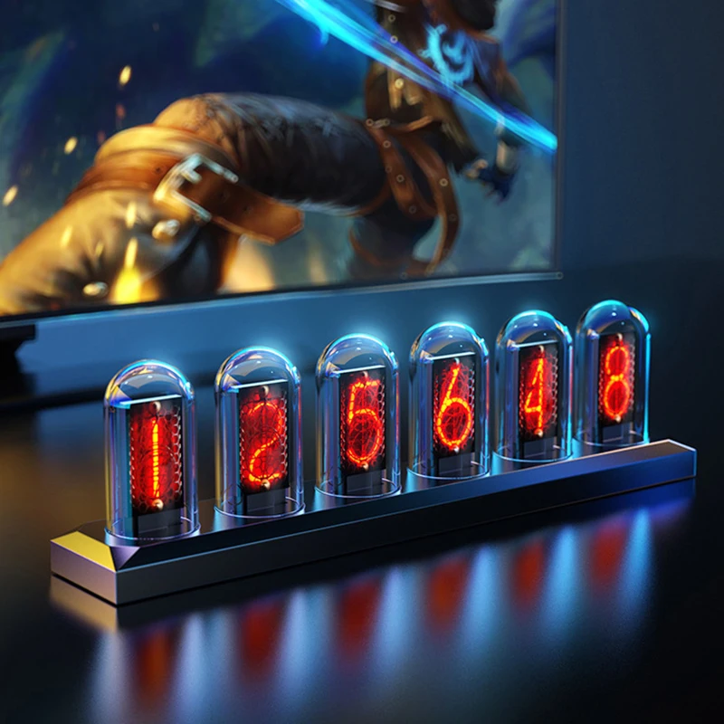 

Светящиеся светодиодные часы RGB «сделай сам», электронные ночные светильники, бесшумная настольная лампа, цифровые часы, светящаяся лампа, часы для домашнего настольного декора