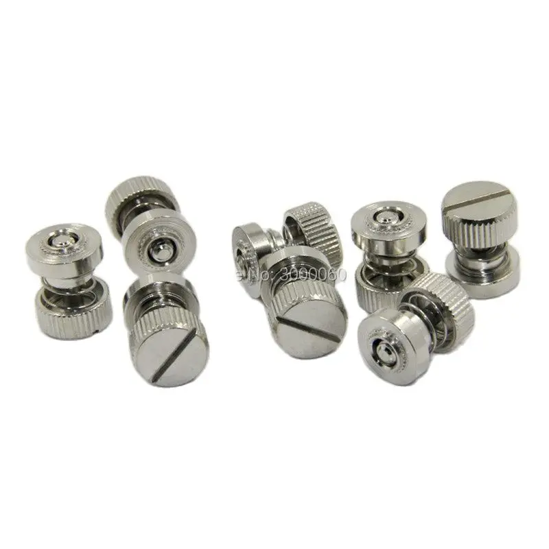 PF31 PF32แผงเหล็ก Fastener Knurled ความดันผสม Captive ฤดูใบไม้ผลิสกรูสำหรับคณะรัฐมนตรี20ชิ้น/ล็อต 1