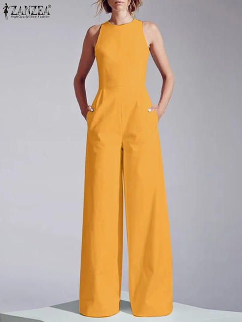Women Sleeveless Long Jumpsuit 2
