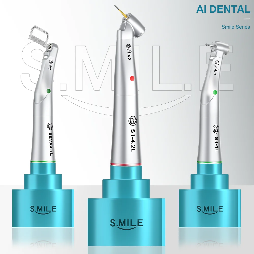 SMILE Winkelstück, optisches Handstück mit niedriger Geschwindigkeit, 1:5/1:4,2/1:1/4:1/20:1 mit Getriebeverriegelungssystem für die Wiederherstellung von Zahnchirurgie