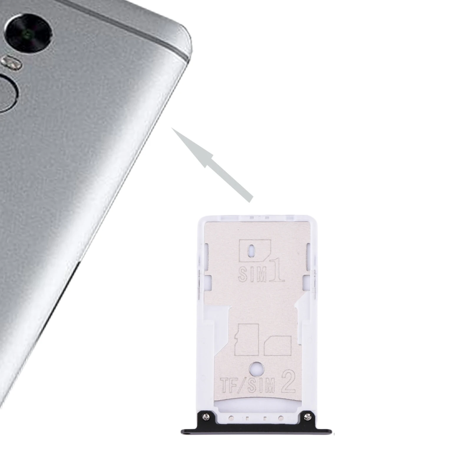 

SIM & SIM / TF Card Tray For Xiaomi Redmi Note 4X