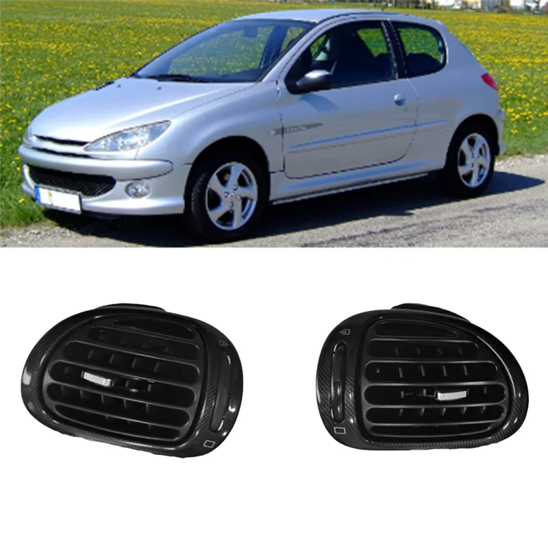 Car Dashboard Air Conditioner Outlet Assembly A/C Outlet Panel Air Vent Grille Forpeugeot 206 Citroen C2-A09E