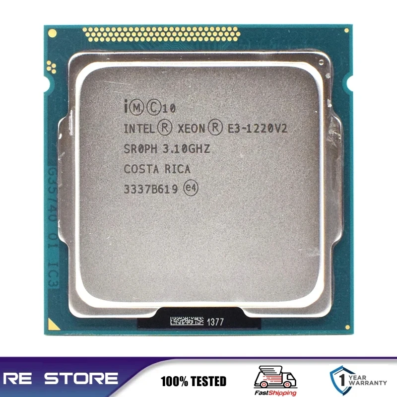 CPU Processor Intel Xeon E3 1220 V2 1220v2 3.1GHz 4-Core LGA 1155 cpu processor