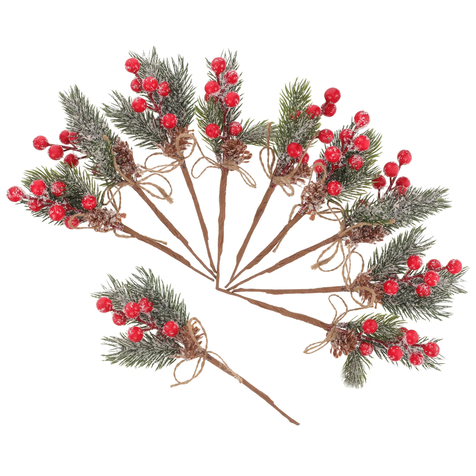 

10 Pcs Decorate Faux Plant Artificial Evergreen Branches Rope Floral Picks