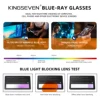 KINGSEVEN New 99% Anti-Blue Ray Glasses Transparent Lens Eyeglasses Men Women Computer Blue Light Blocking Decorative Eyewear 5
