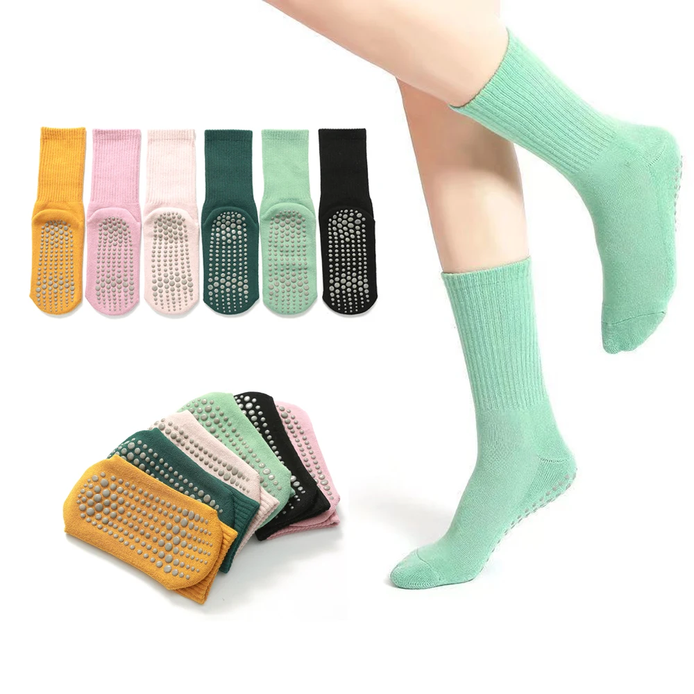 

Yoga Socks Anti-Slip Thick Warm Women Pilates Socks Sports Fitness Gym Yoga Ballet Dance Trampoline Cotton Sock