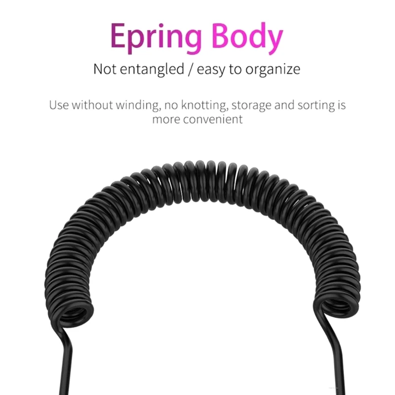 In Ear Single Earbud Colied Headset 3.5mm Headphone Single Side Earphone Noise-cancellation Ear Bud for One Ear 3