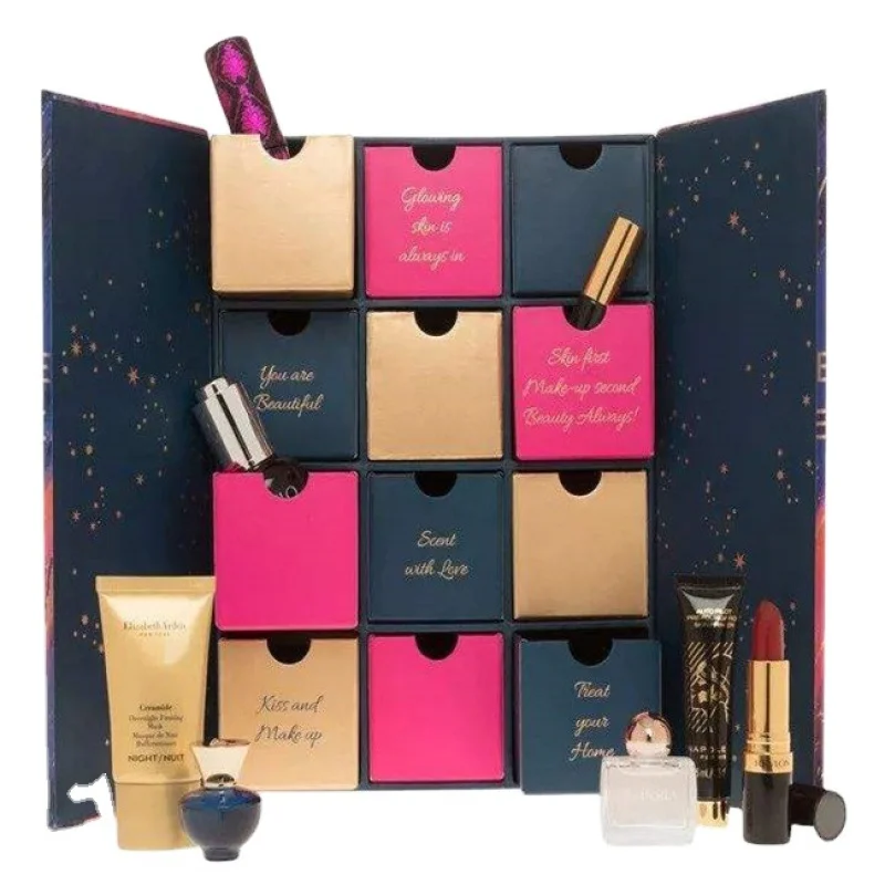 

Customized productCustom logo coffret cadeau surprise jewlery box packaging paper Cosmetic chocolate candle advent ca