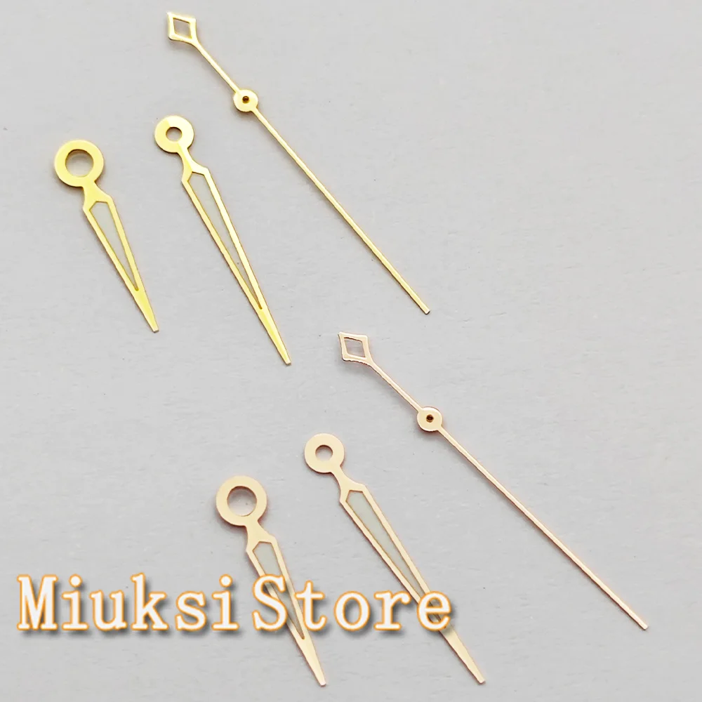Silver, Rose-Gold, and Gold Luminous Watch Hands - Premium Accessory for Timepiece Customization