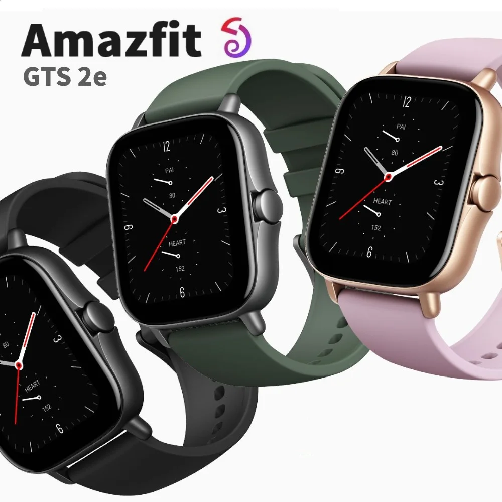 Original Global Version Amazfit GTS 2e Smartwatch 90 Sports Modes GPS Heart  Rate Monitoring Smart Watch 99%New No Box
