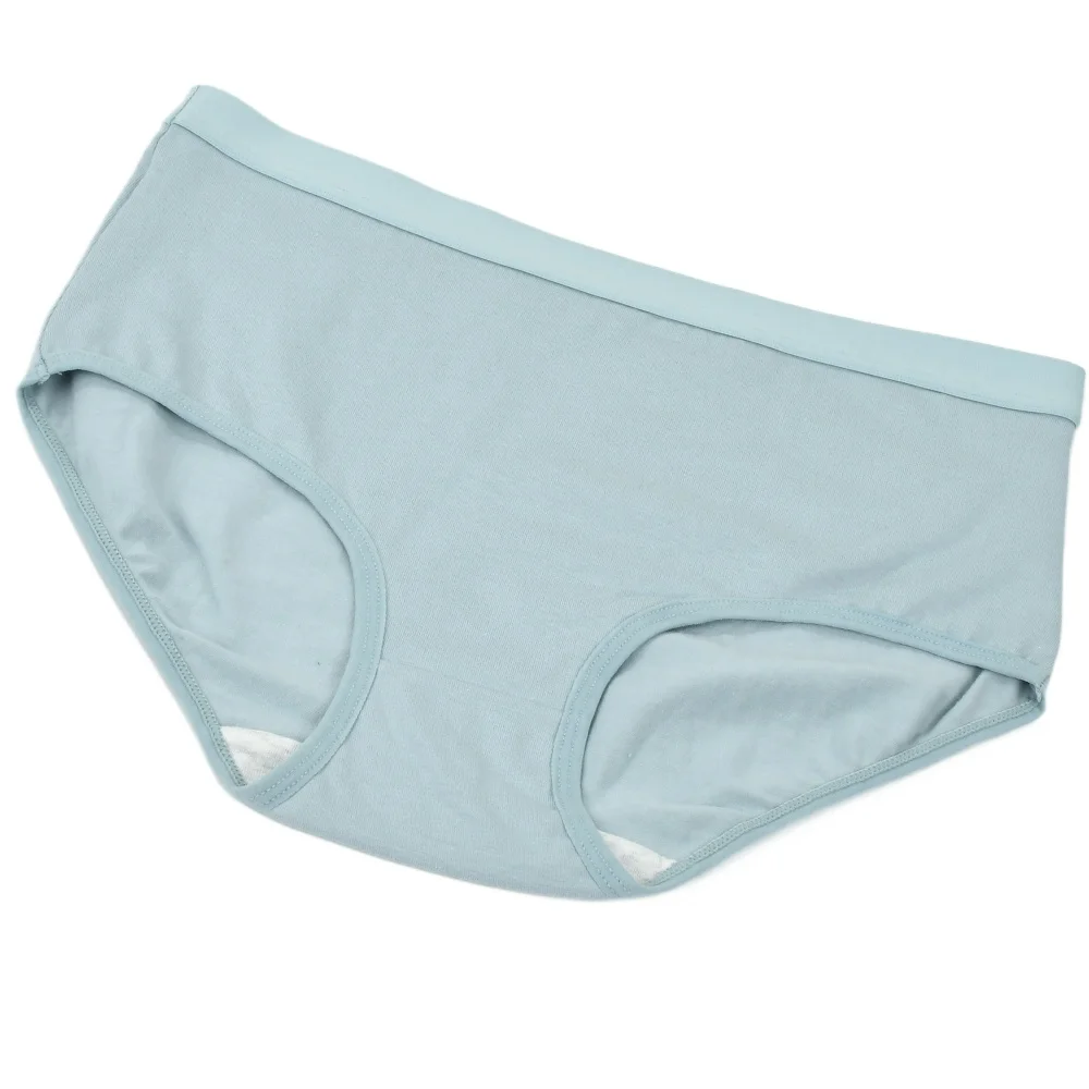 ملابس داخلية نسائية قطنية مقاس كبير بخصر مرتفع بدون درزات ملونة 3