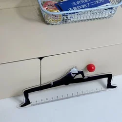 15cm Satoru Gojo Figure Clear Ruler - Creative Jujutsu Kaisen Stationery Japanese Anime Gift (Satoru - Gojo)