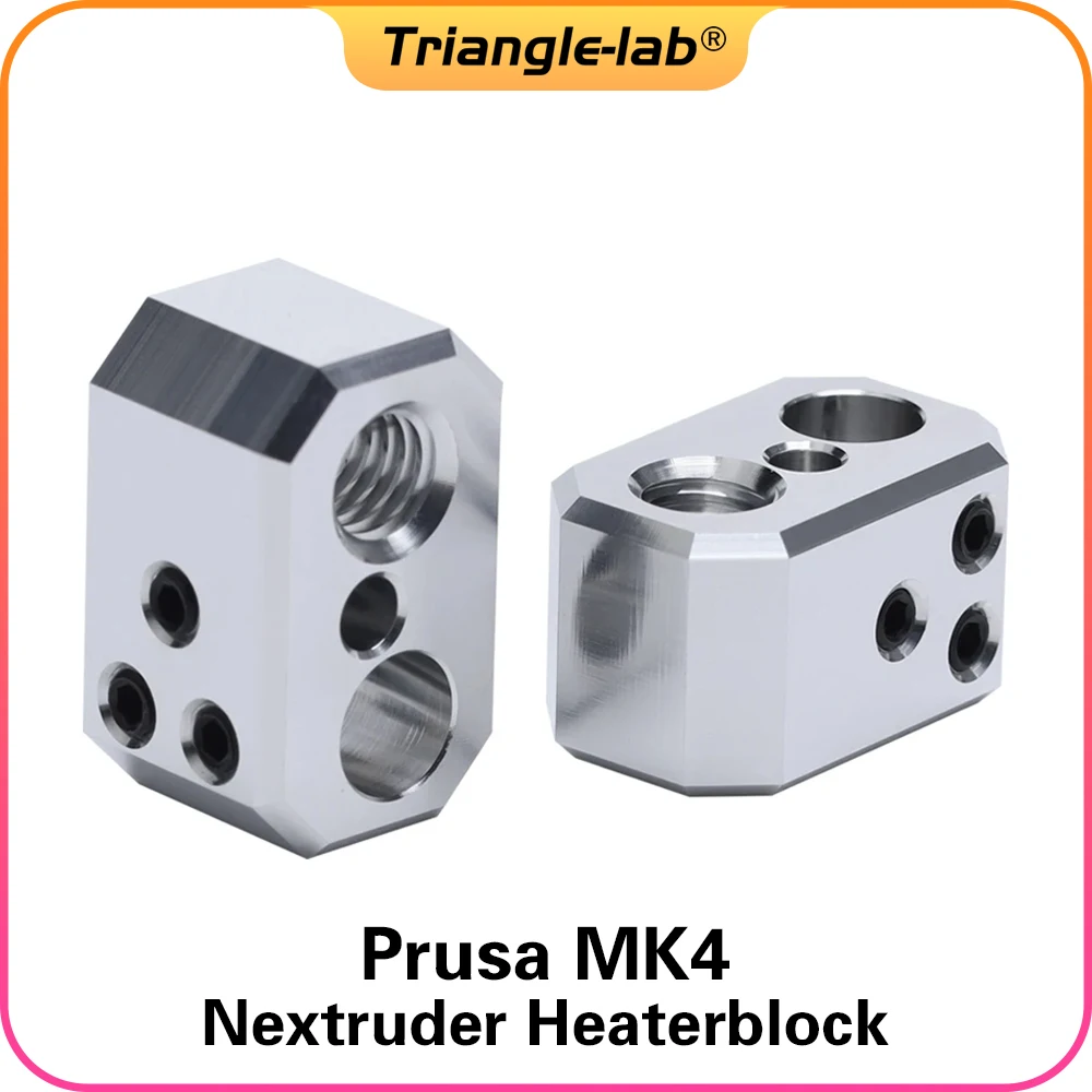 C Trianglelab Prusa Mk4 Nextruder Heaterblock Blocco Di Alluminio Per L'Assemblaggio Hotend Dedicato Per Le Stampanti Che Utilizzano Nextruder