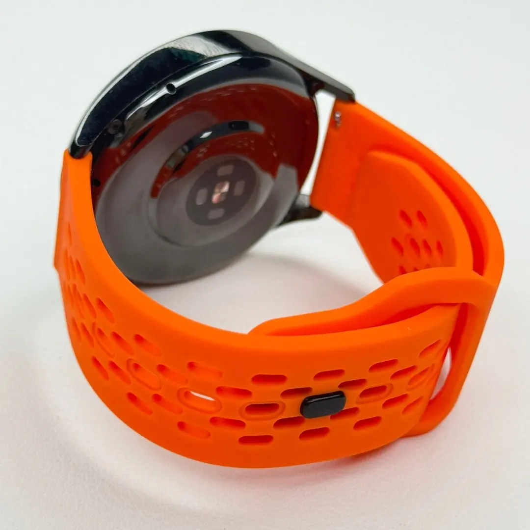Breathable Silicone Watch Wristband with 20-22mm Adjustable Strap