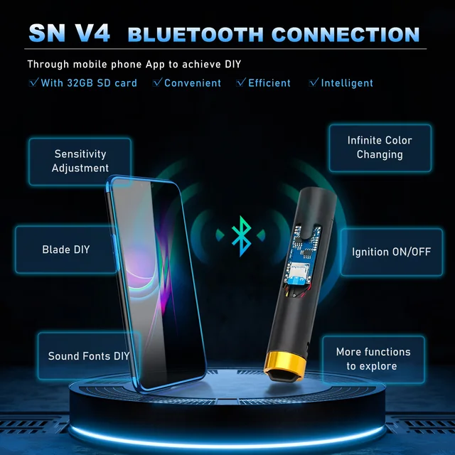 TXQSABER-ネオピクセルライトセーバーsnv4pro,滑らかなスイング,金属製 