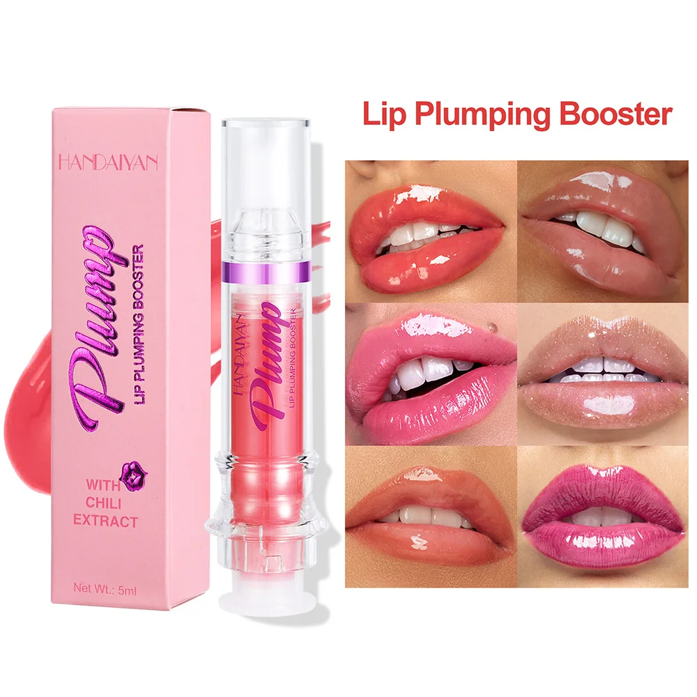 

Needle Shaped Lip Gloss Plumper Long Lasting Moisturizer Lip Oil Mirror Glitter Lip Balm Korean Makeup Plumping Sexy Cosmetics