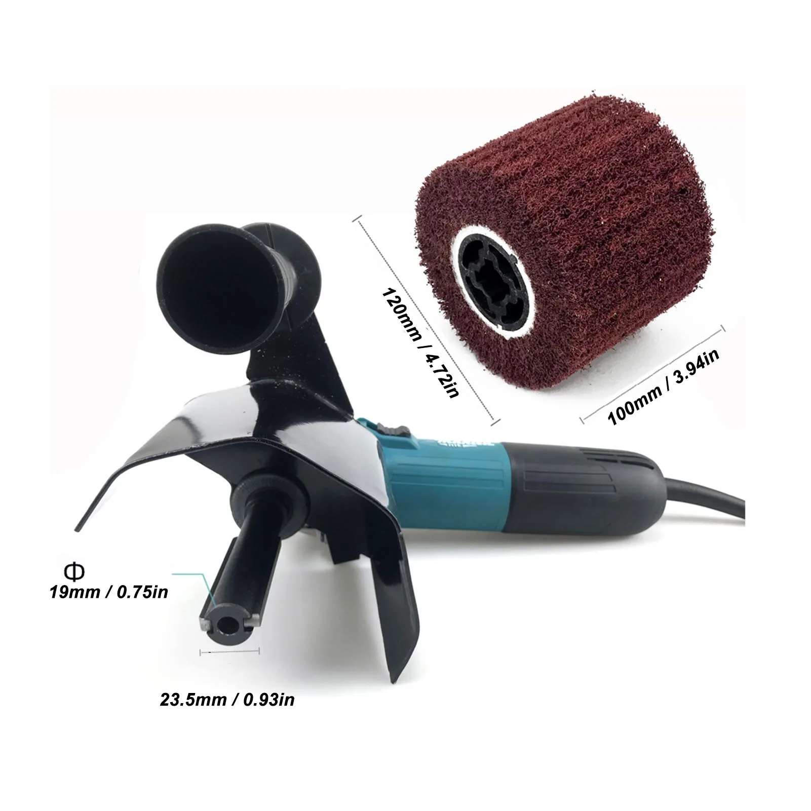 M10 Angle Grinder to Polishing Machine Accessory Burnishing Polishing Machine Wheel Handle Screw Wrench Shaft Washer Set