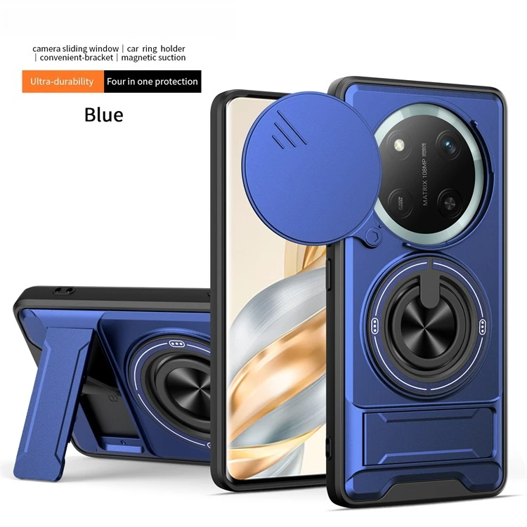 Enhanced 360° Rotating Magnetic Ring Phone Case Shell