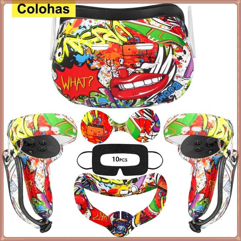 

Silicone Protective Cover Shell Case for Oculus Quest 2 for Quest2 VR Headset Head Face Cover Eye Pad Handle Grip VR Accessories