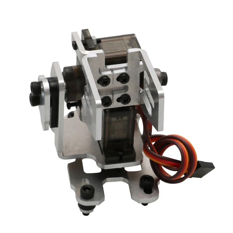Se3fa764842324d5a98a2bf6b5614d0f6s 1Set DC 4.8-5V Dual Servo Gimbal Bracket 29x29mm Camera Pan/Tilt Stand with 2PCS 9G Steering Gear for RC FPV Drone Head Tracker