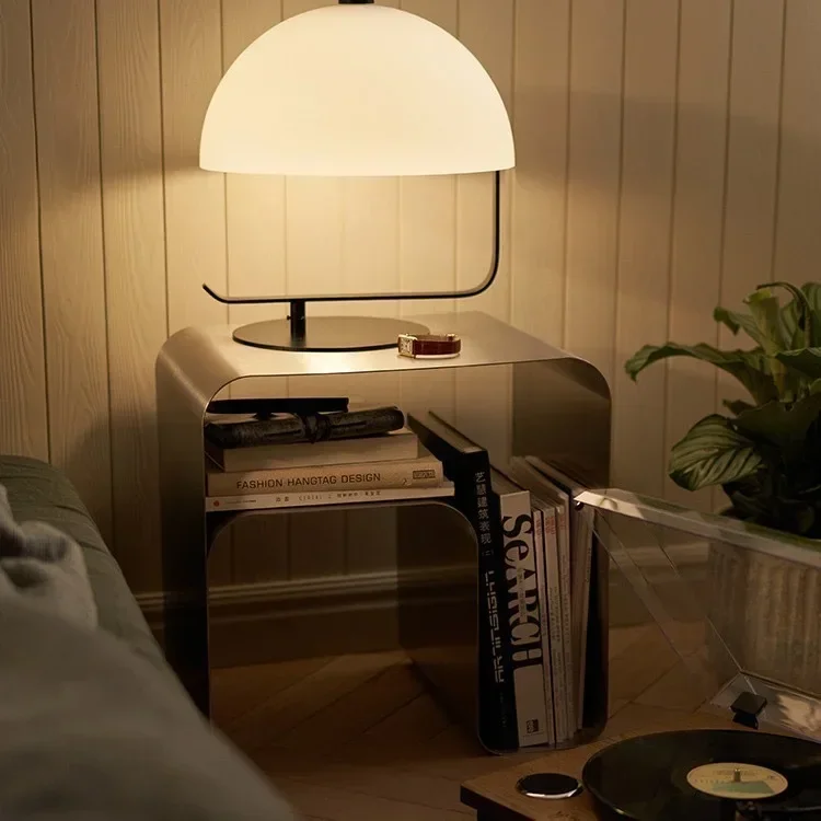 Minimalist Stainless Steel Bedroom Bedside Cabinet For Living Room Set Table Storage Coffee Side Lounge Sofa Bear Bed Furniture 2