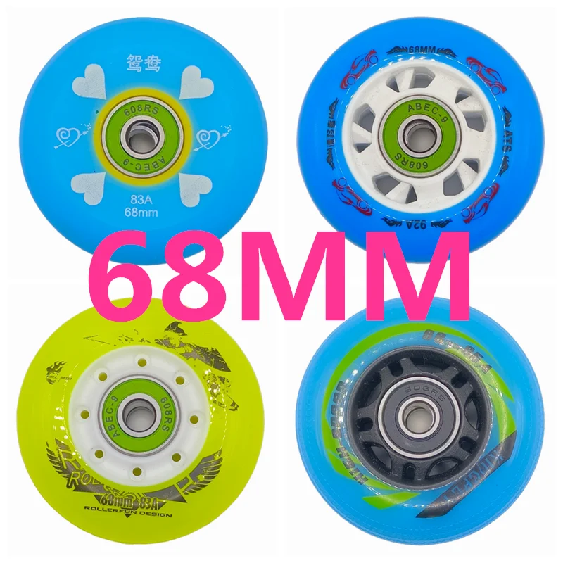 Skate wheel children roller wheel 68 mm 83A 92a 4 pcs/lot roller skating wheels