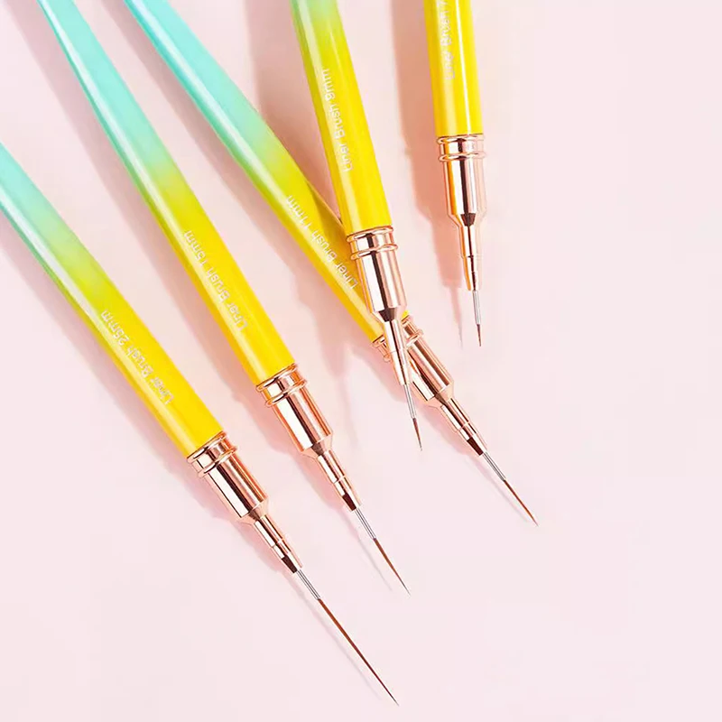 Nail Art Brush Gradient Color Nail Art Brushes Nail Polish Gel Painting Pen Liner French Stripes Brush Accessories Manicure Tool