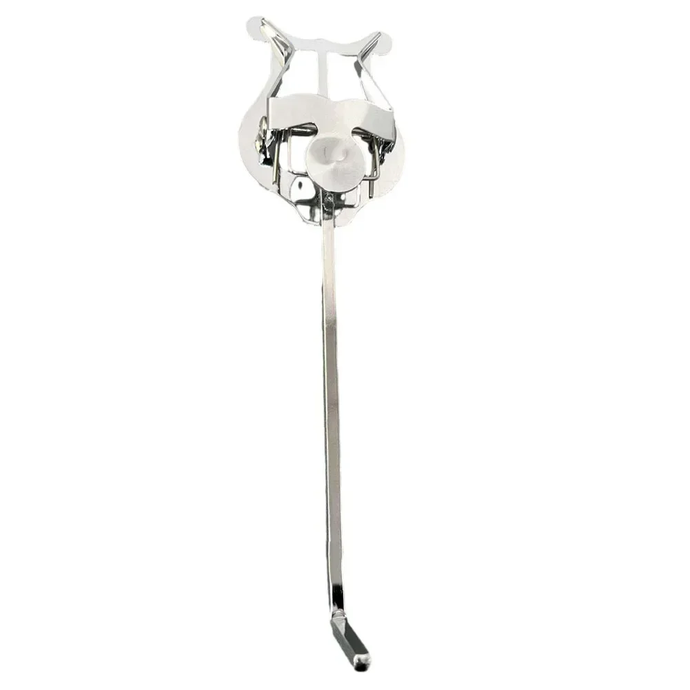 1pc Trumpet Marching Lyre Clarinet Marching Portable Music Sheet Clip Iron Clamp On Holder With Rubber Pad Music Stand Accessori