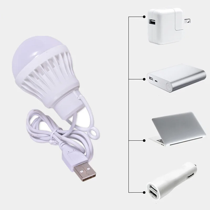 Mini USB LED Light led light mini led light Portable 5W 7W Bulb Student Reading Learning Camping Outdoor Lighting Camping Light ZK40