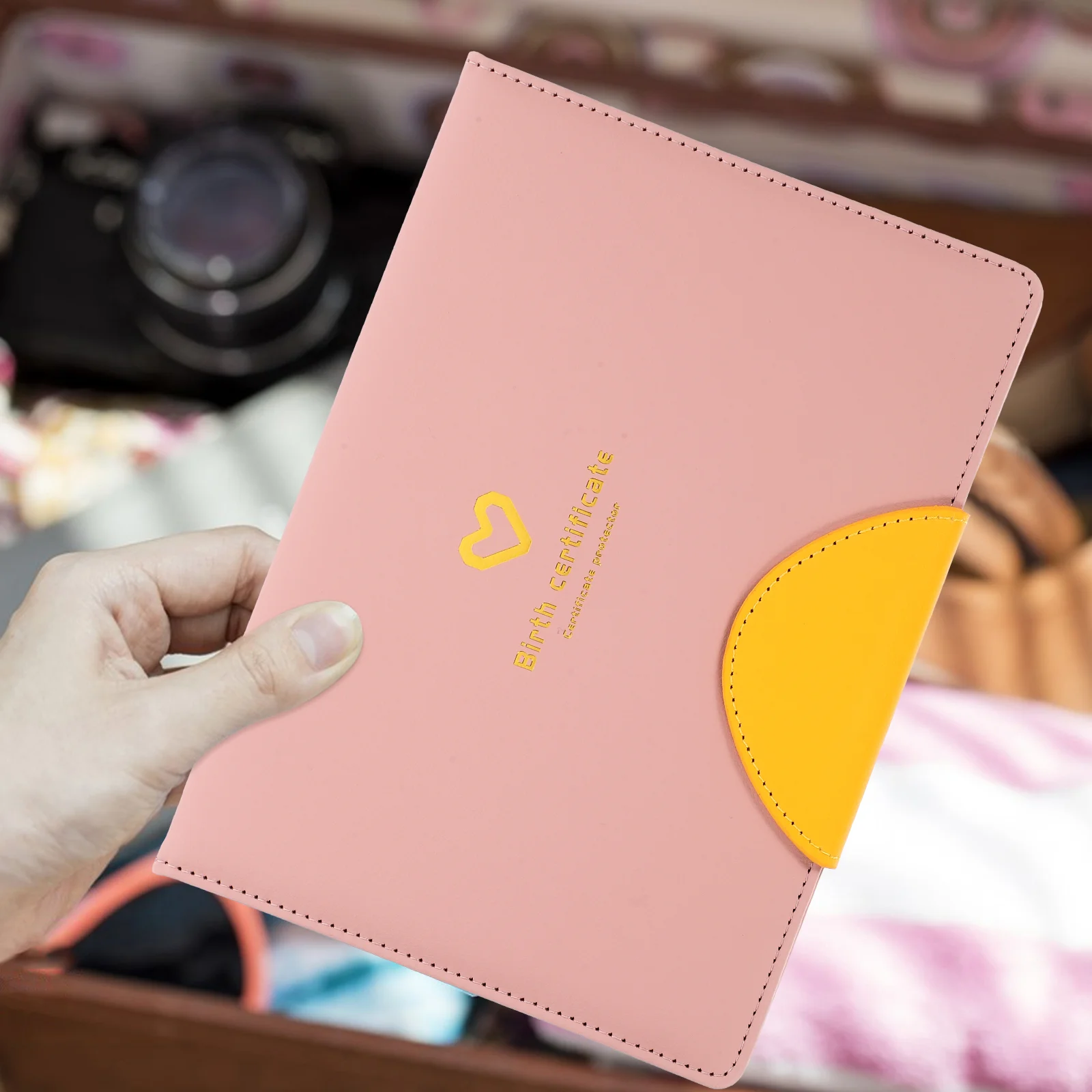 

Birth Certificate Cover Folders Organizer Protector Skin Important Document Baby