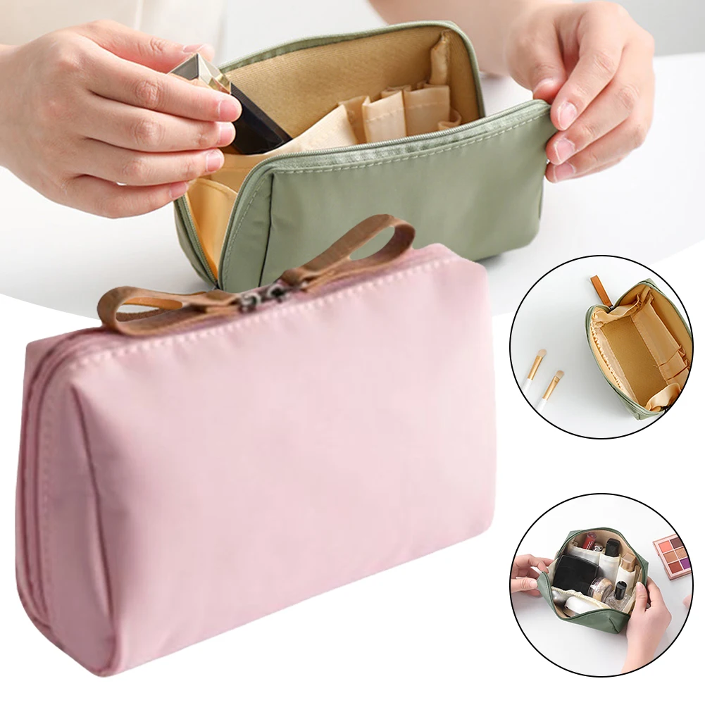 Mini Mesh Cosmetic Bag Women Portable Lipstick Bag Makeup Bag One Set Makeup  Pouch Toiletry Bag Necessarie Feminina Kosmetyczka - Cosmetic Bags & Cases  - AliExpress