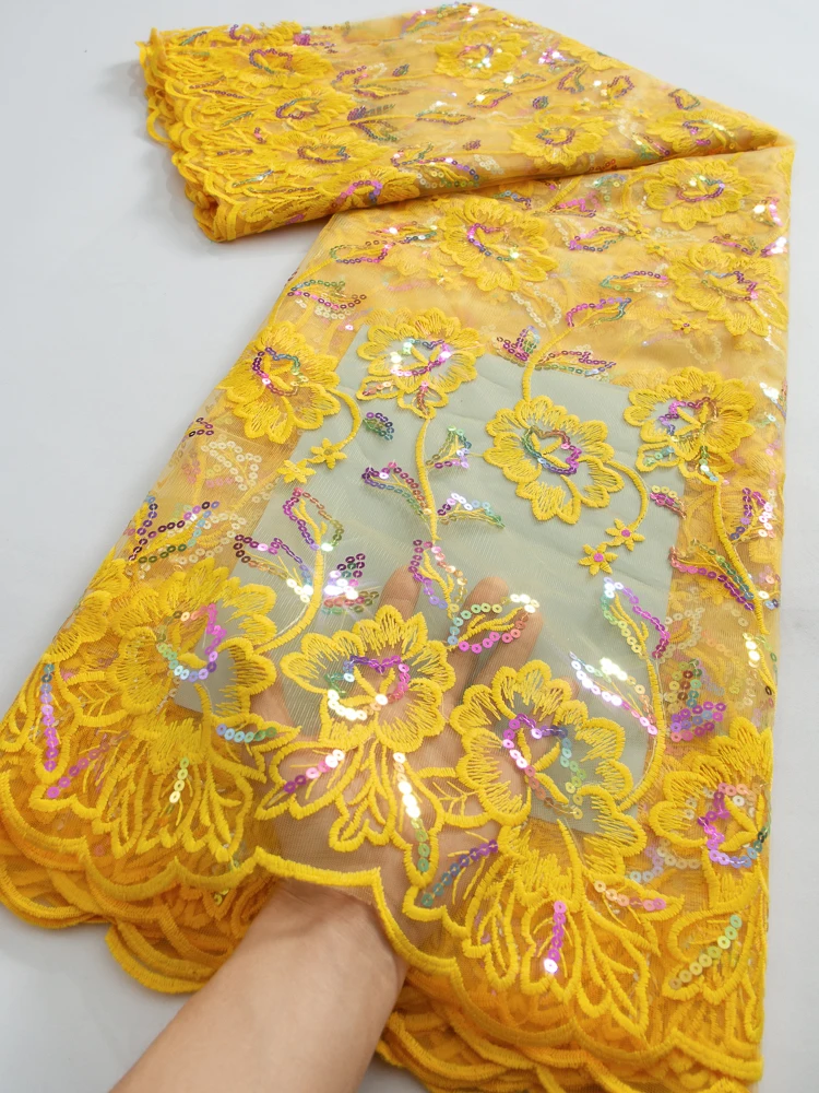 스팽글 포함 프렌치 얇은 명주 그물 레이스 원단, 아프리카 메쉬 스팽글 레이스, 나이지리아 레이스, 여성용 웨딩 파티 드레..