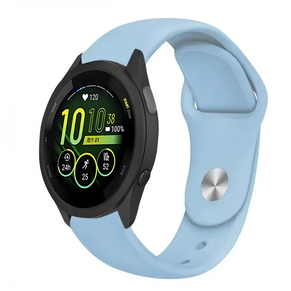 Soft Silicone Smartwatch Strap - 18/20/22mm Bracelet Replacement