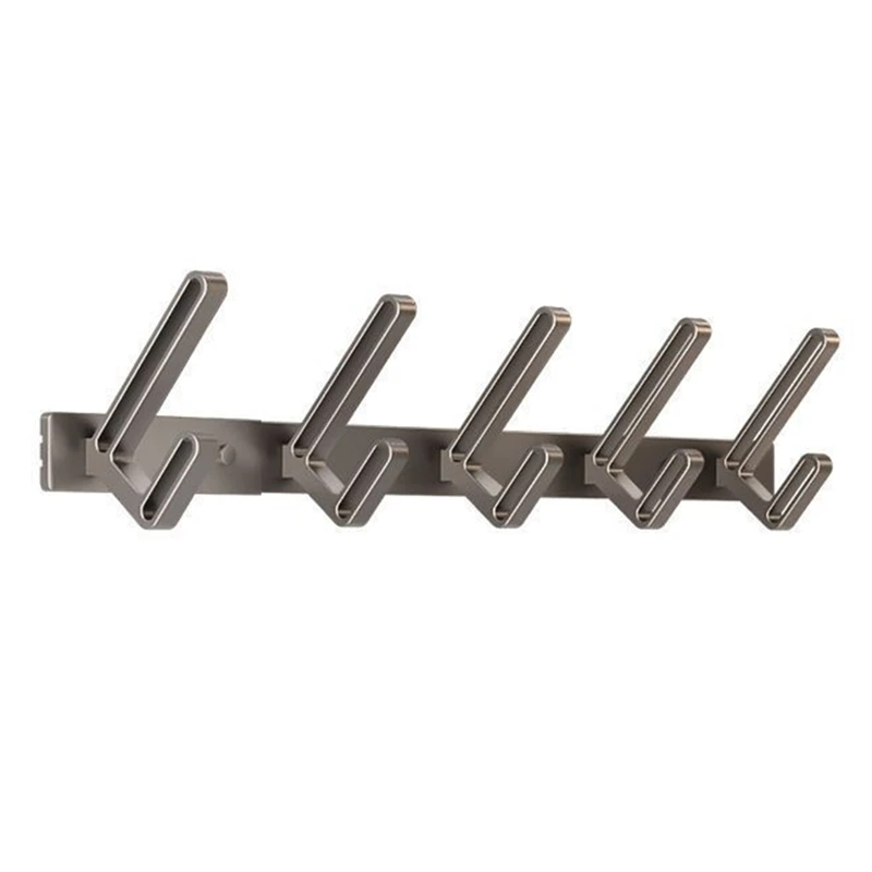 A75P-Wall Hook Without Drill Hook Clothes Bathroom Toilet Space Aluminum Wall Door